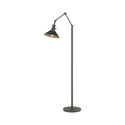 Henry Floor Lamp in Natural Iron/Black.