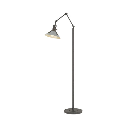 Henry Floor Lamp in Natural Iron/Vintage Platinum.
