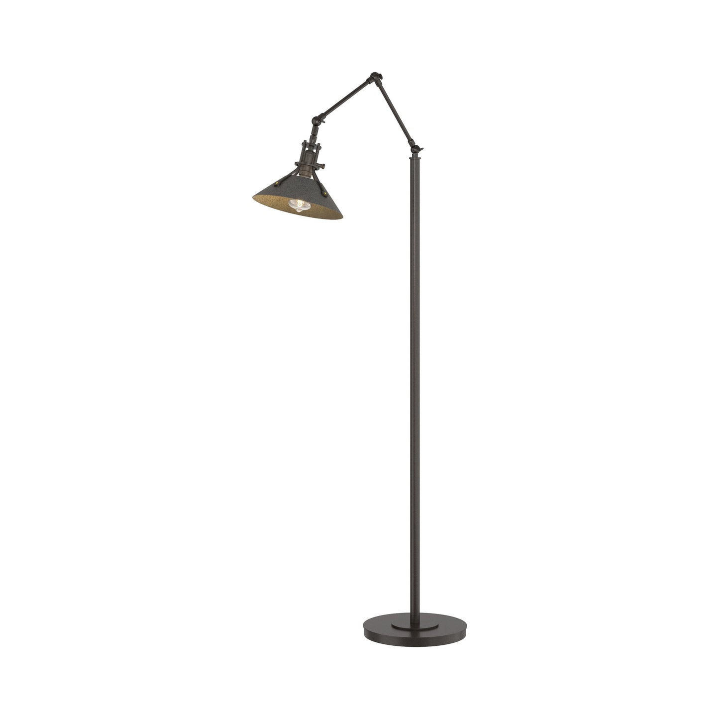 Henry Floor Lamp in Oil Rubbed Bronze/Natural Iron.