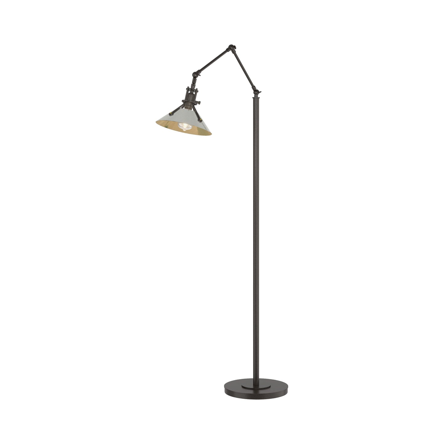 Henry Floor Lamp in Oil Rubbed Bronze/Sterling.