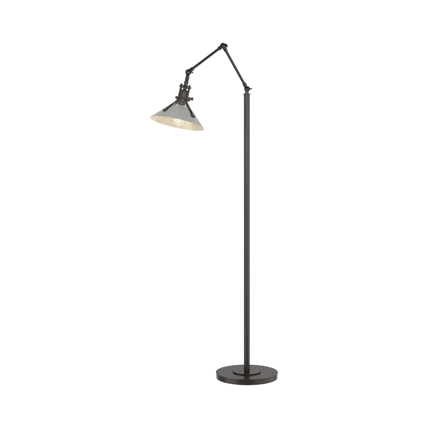 Henry Floor Lamp in Oil Rubbed Bronze/Vintage Platinum.