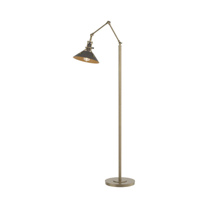 Henry Floor Lamp in Soft Gold/Dark Smoke.