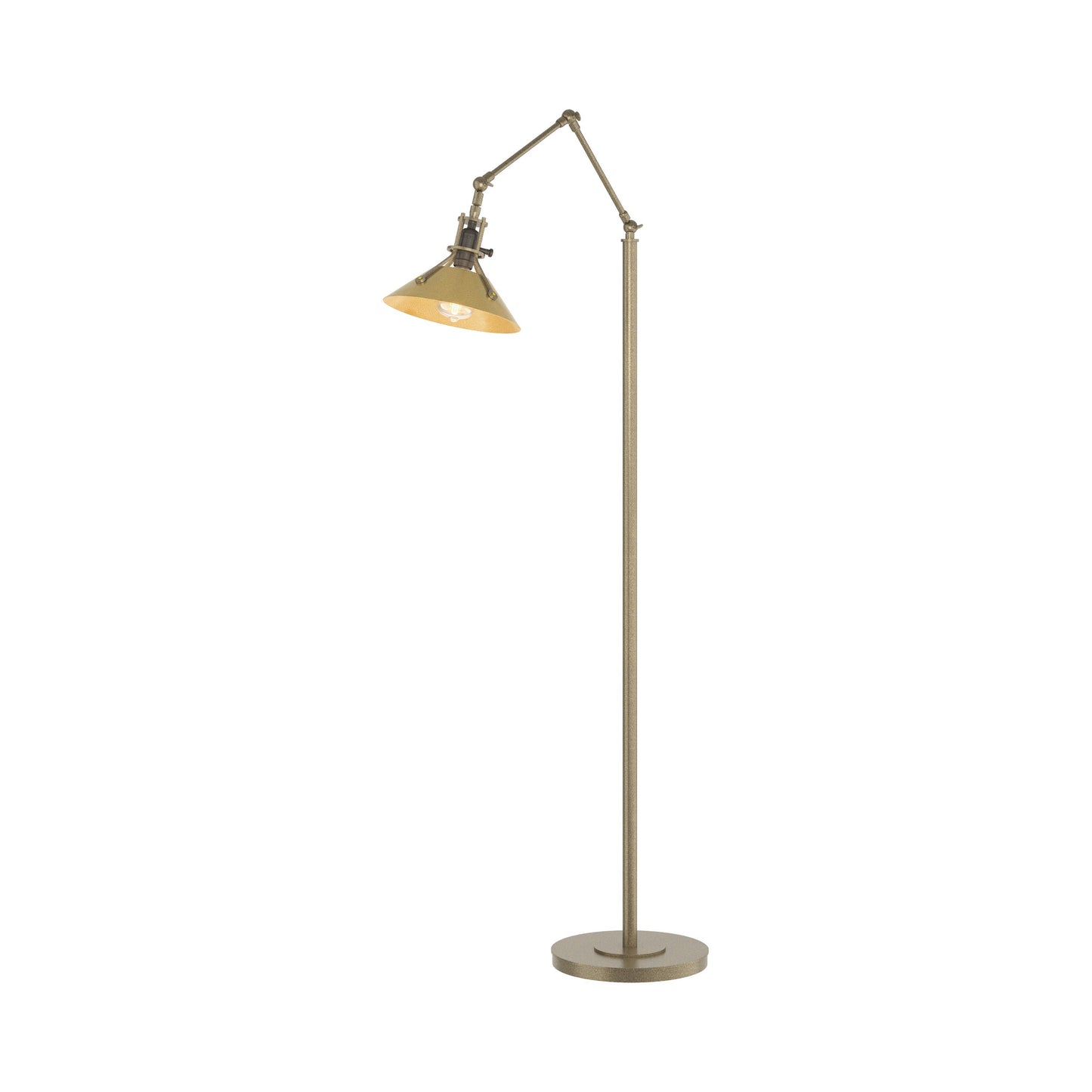 Henry Floor Lamp in Soft Gold/Modern Brass.