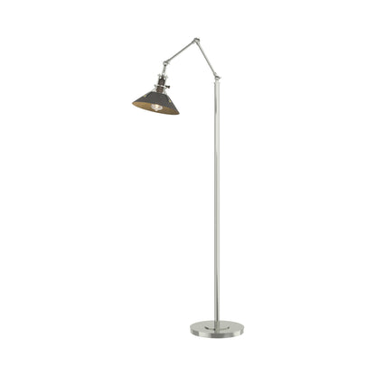 Henry Floor Lamp in Sterling/Natural Iron.
