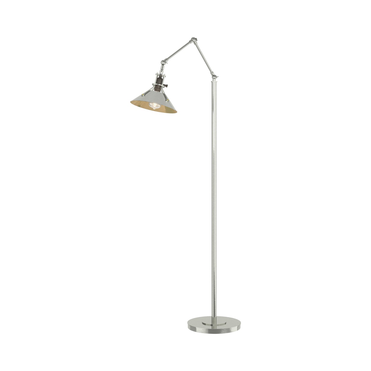 Henry Floor Lamp in Sterling/Sterling.