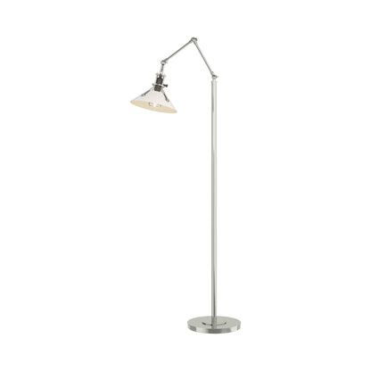 Henry Floor Lamp in Sterling/White.