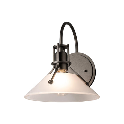 Henry Glass Shade Wall Light in Oil Rubbed Bronze/Frosted Glass (9.2-Inch).