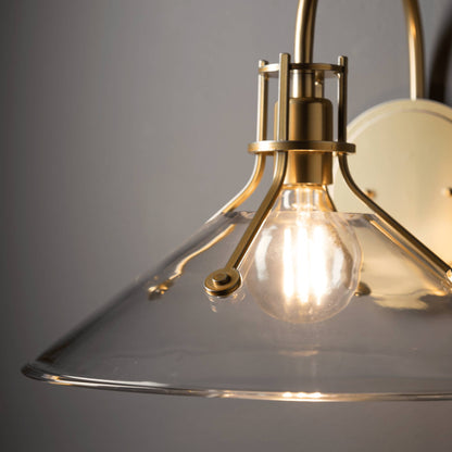 Henry Glass Shade Wall Light in Detail.
