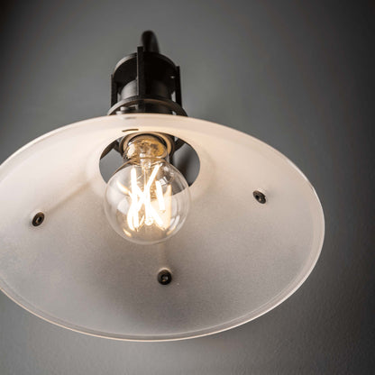 Henry Glass Shade Wall Light in Detail.