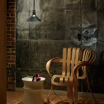 Henry Single Pendant Light in living room.