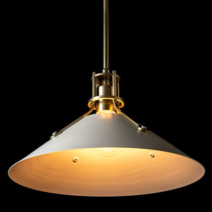Henry Steel Shade Pendant Light in Detail.