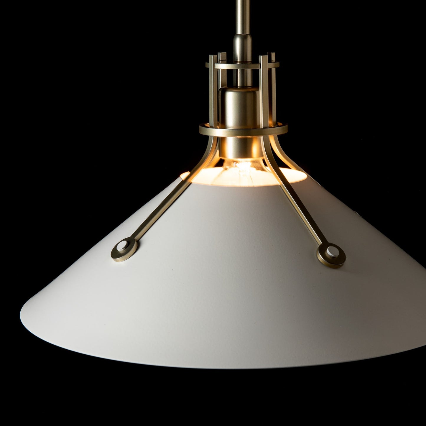 Henry Steel Shade Pendant Light in Detail.
