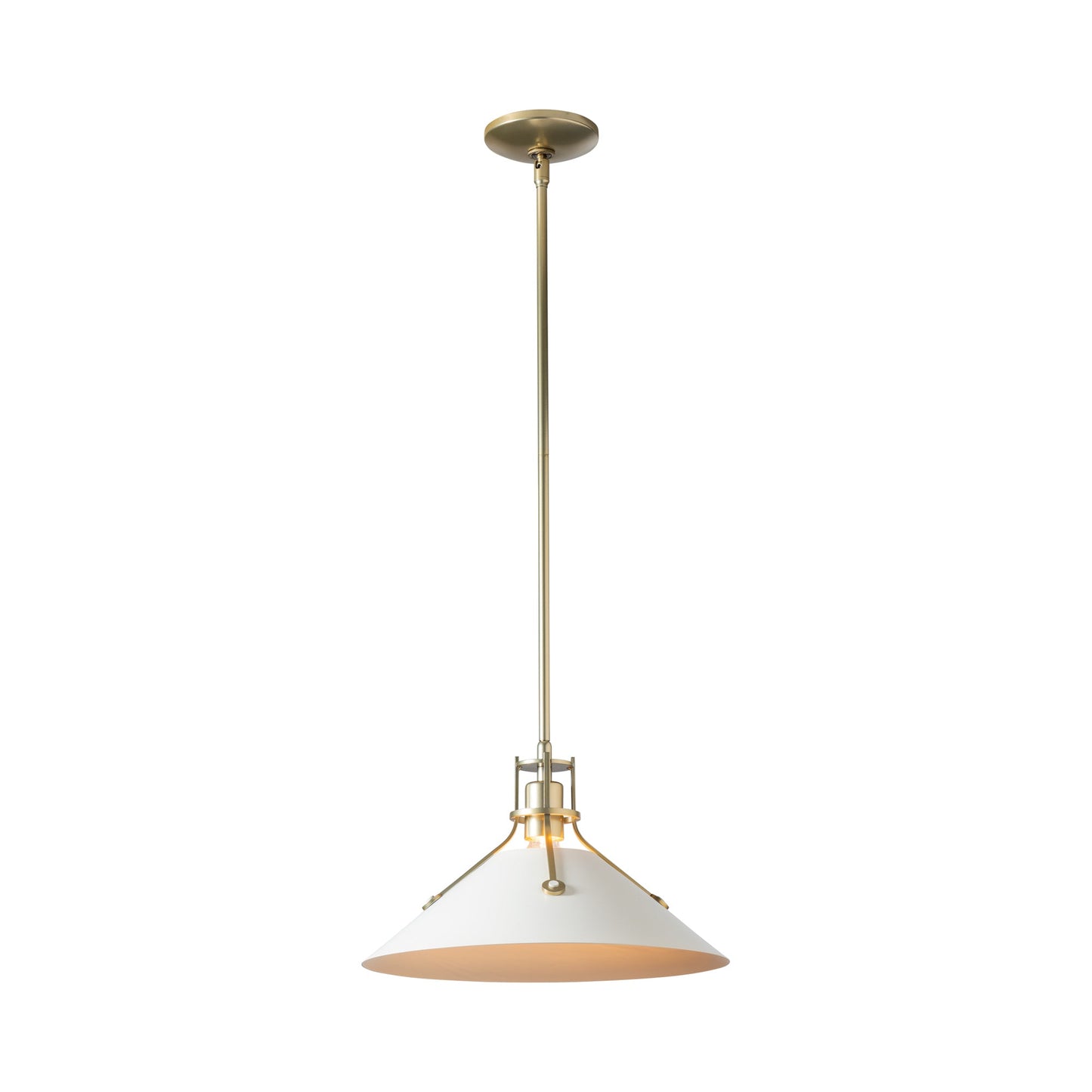Henry Steel Shade Pendant Light in Detail.