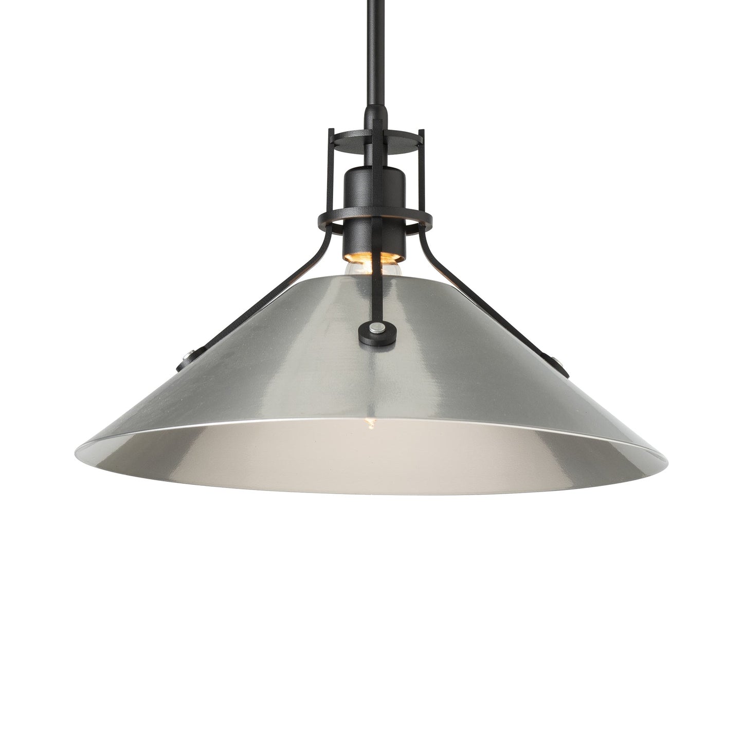Henry Steel Shade Pendant Light in Detail.