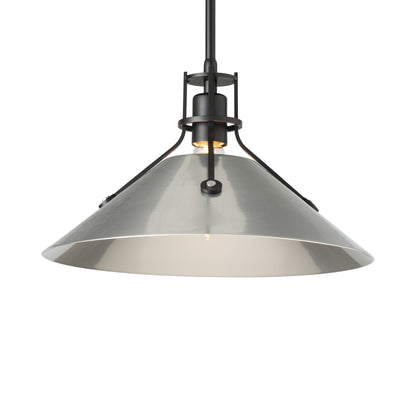 Henry Steel Shade Pendant Light in Detail.