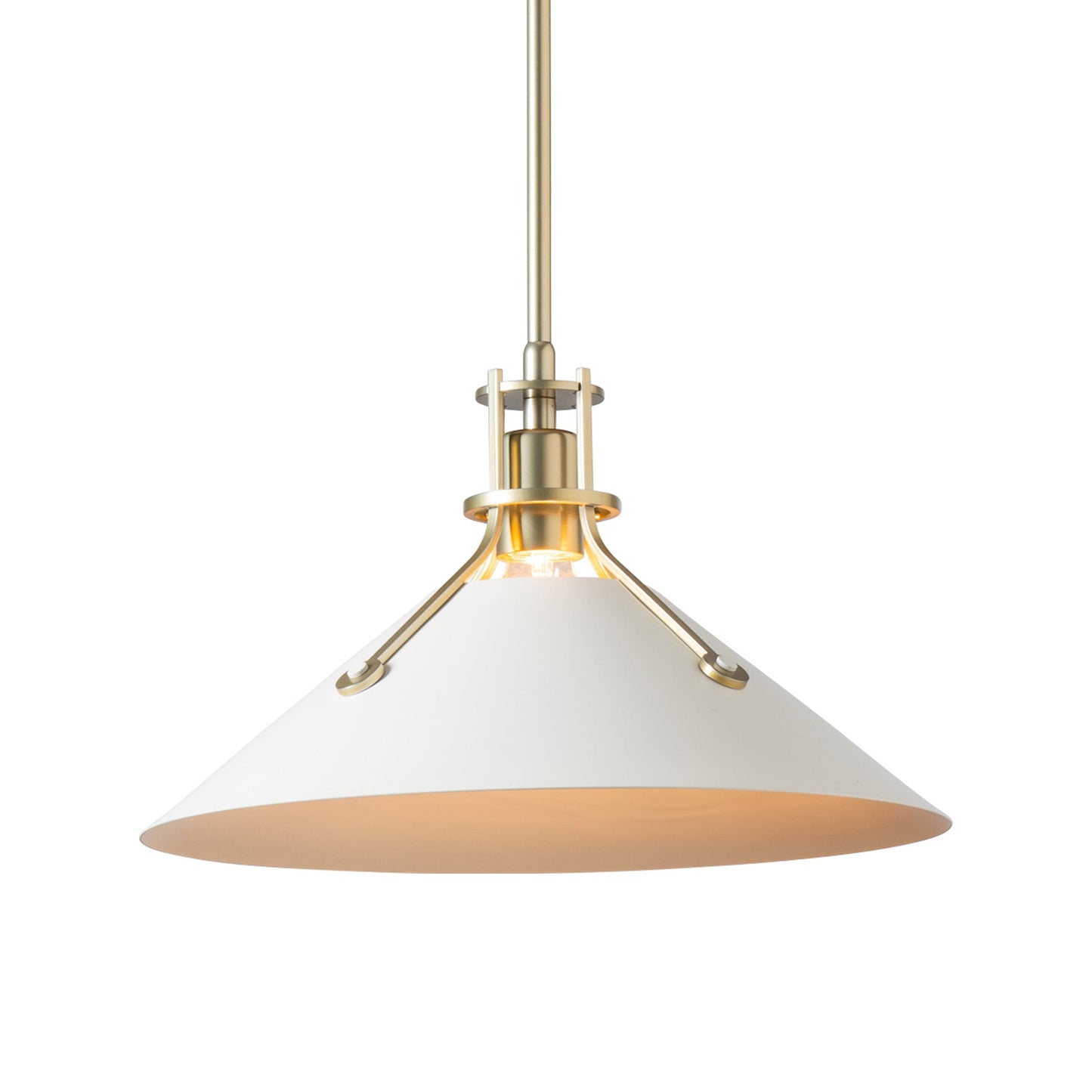 Henry Steel Shade Pendant Light in Detail.