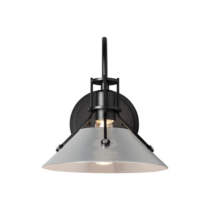 Henry Steel Shade Wall Light in Detail.