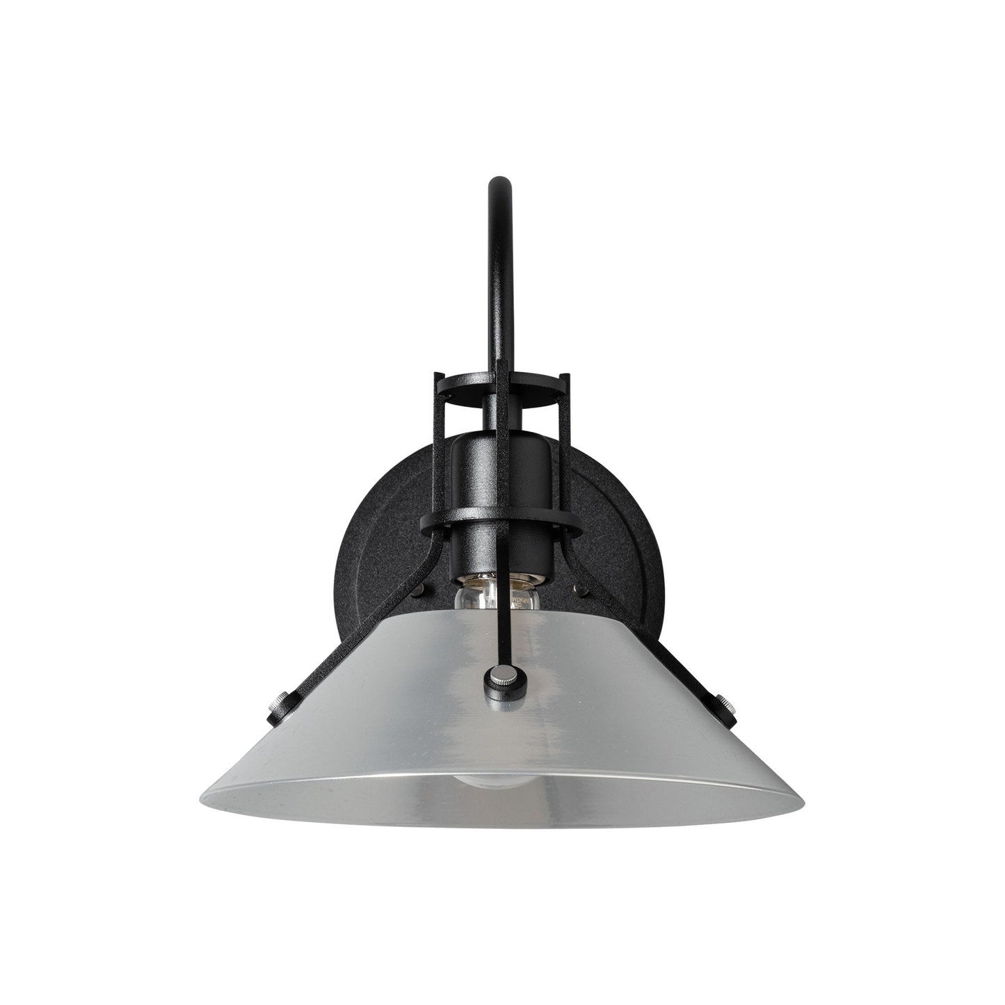 Henry Steel Shade Wall Light in Detail.