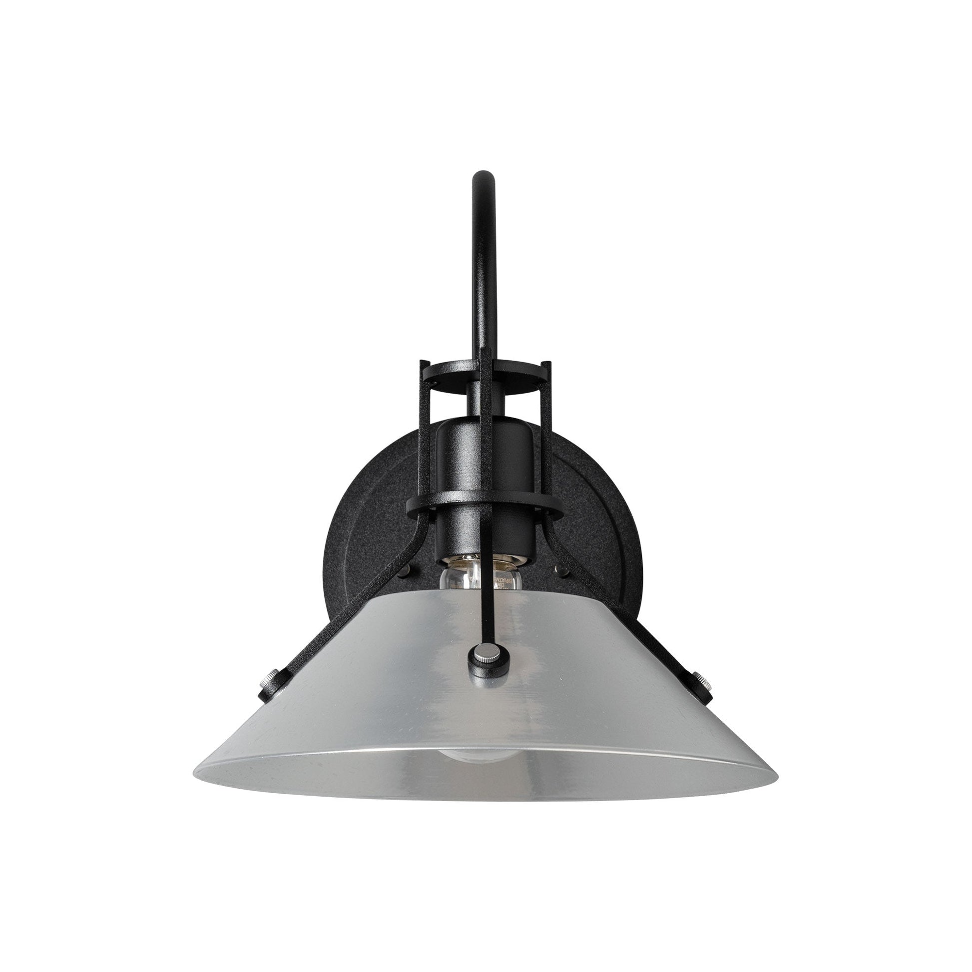 Henry Steel Shade Wall Light in Detail.