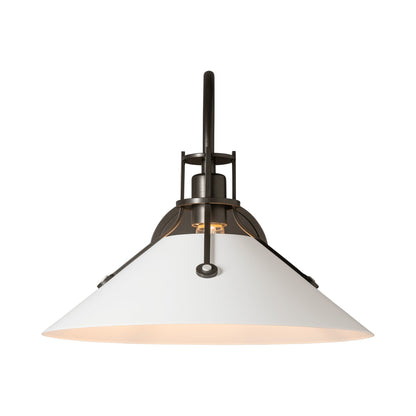 Henry Steel Shade Wall Light in Detail.