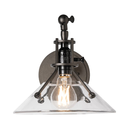 Henry Swing Arm Glass Shade Wall Light.