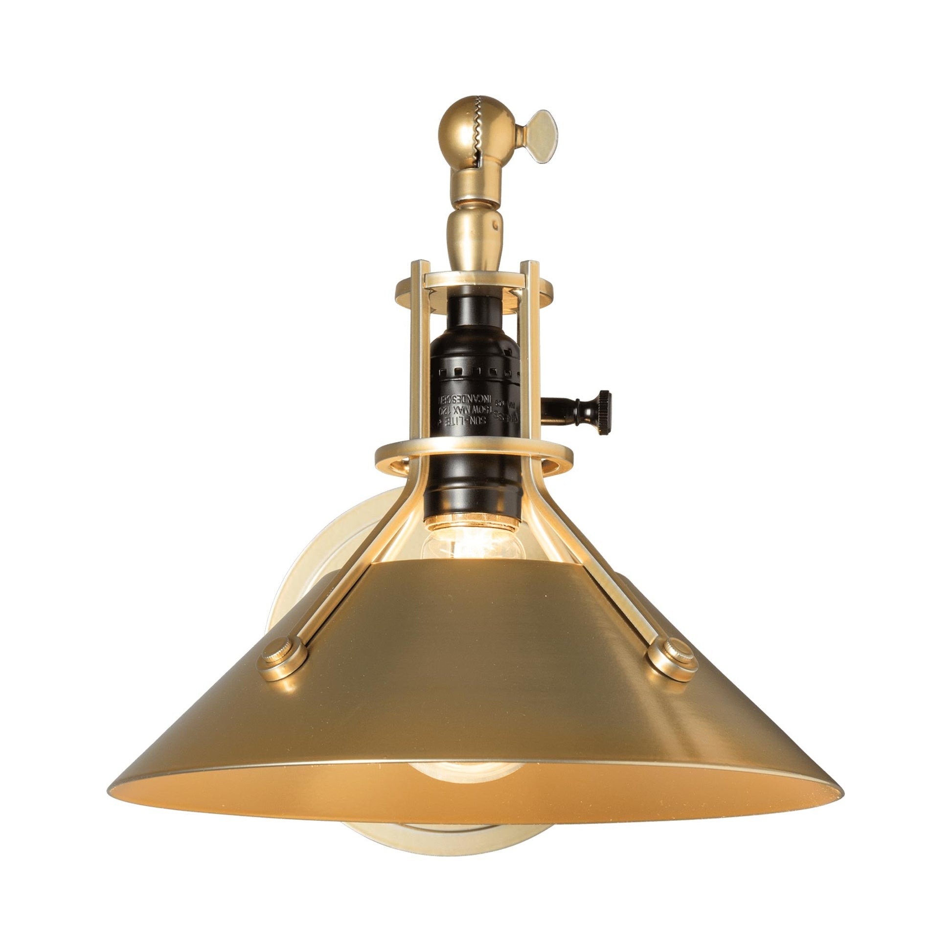 Henry Swing Arm Steel Shade Wall Light.