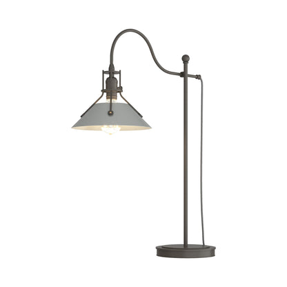 Henry Table Lamp in Dark Smoke/Vintage Platinum.