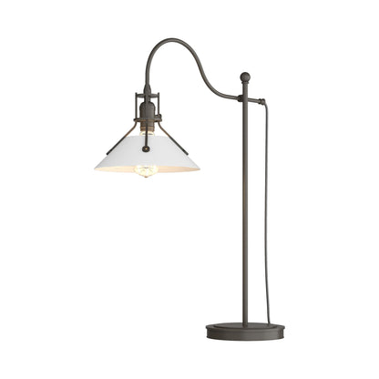 Henry Table Lamp in Dark Smoke/White.