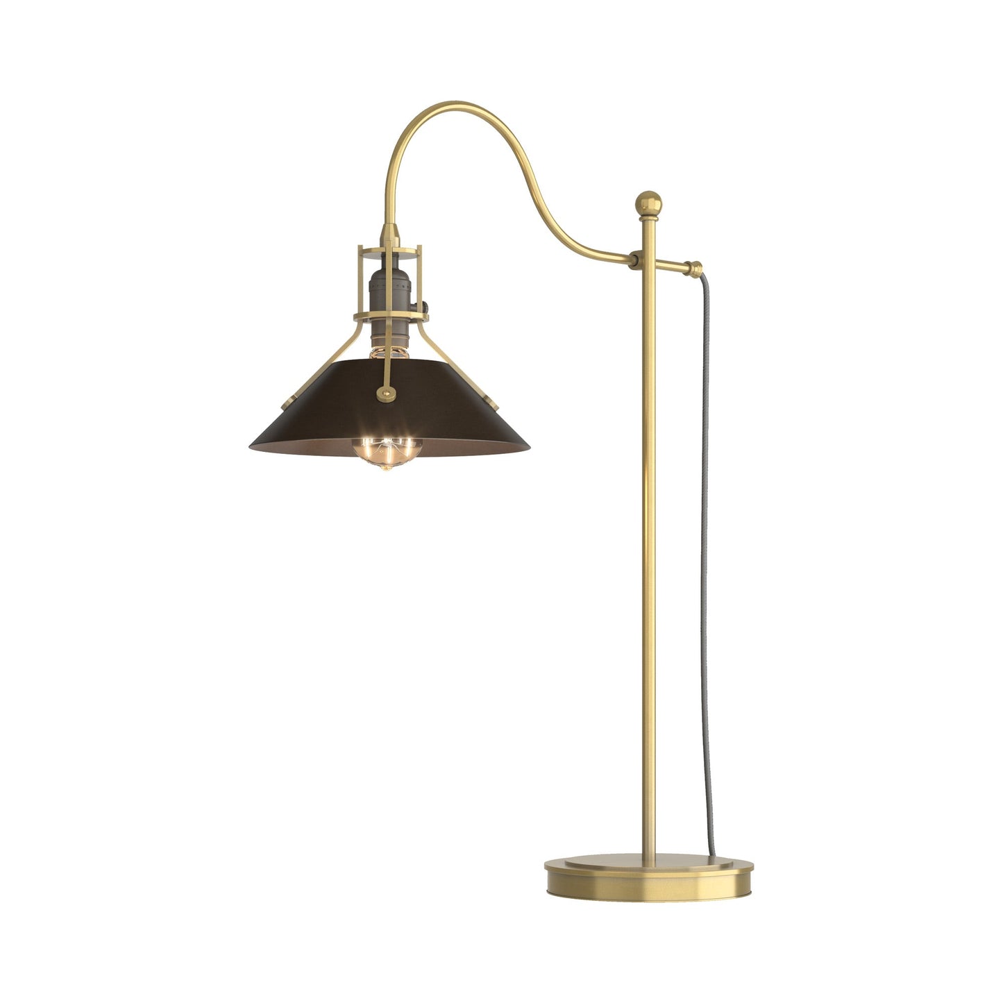 Henry Table Lamp in Modern Brass/Oil Rubbed Bronze.
