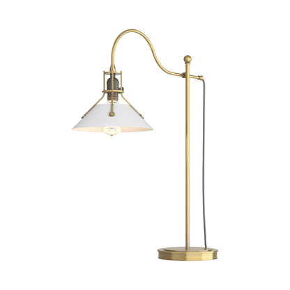 Henry Table Lamp in Modern Brass/White.