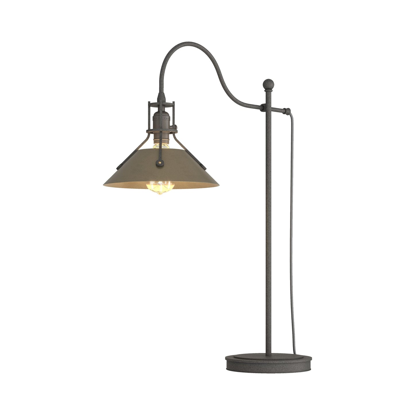 Henry Table Lamp in Natural Iron/Soft Gold.