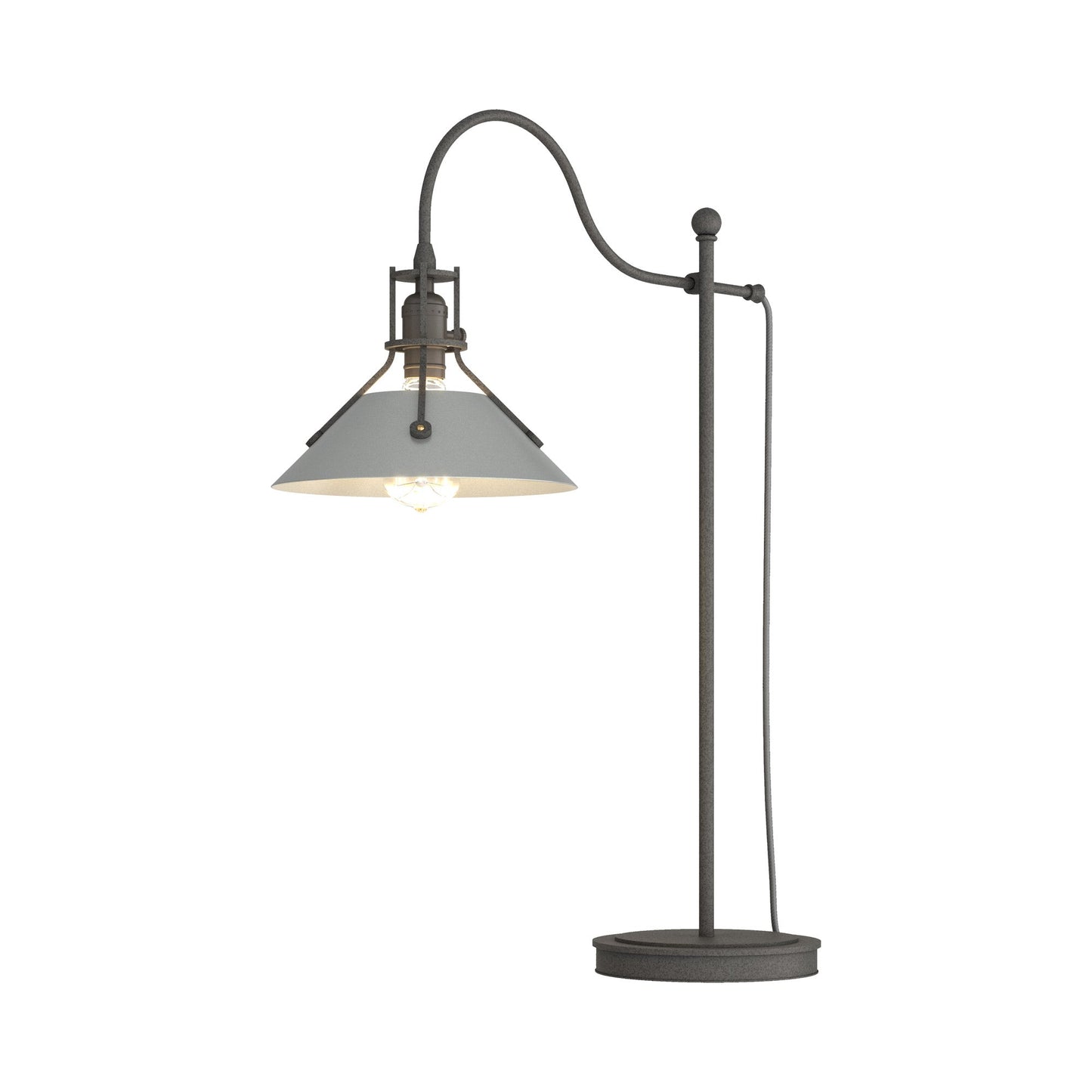 Henry Table Lamp in Natural Iron/Vintage Platinum.