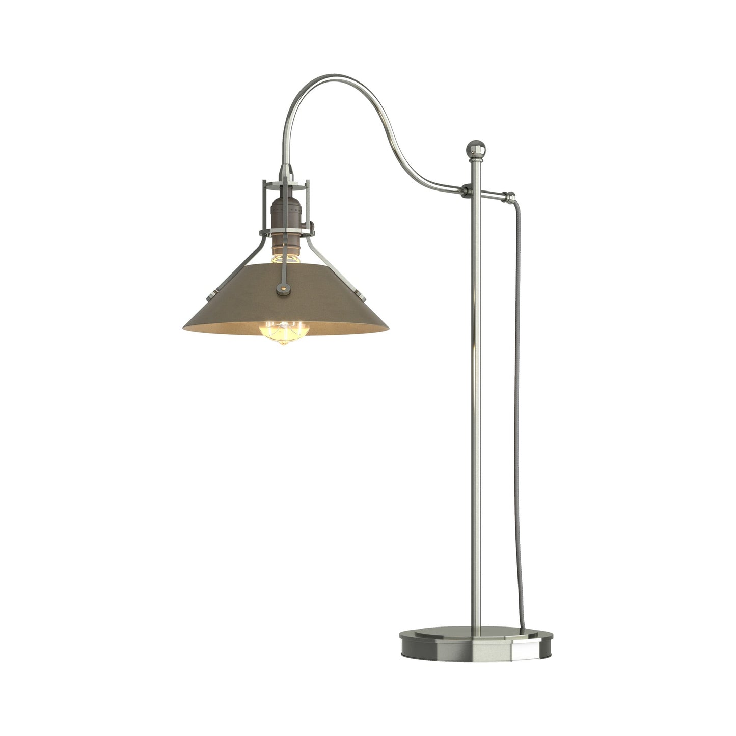 Henry Table Lamp in Sterling/Soft Gold.