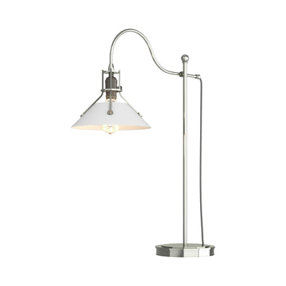 Henry Table Lamp in Sterling/White.