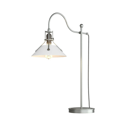Henry Table Lamp in Vintage Platinum/White.