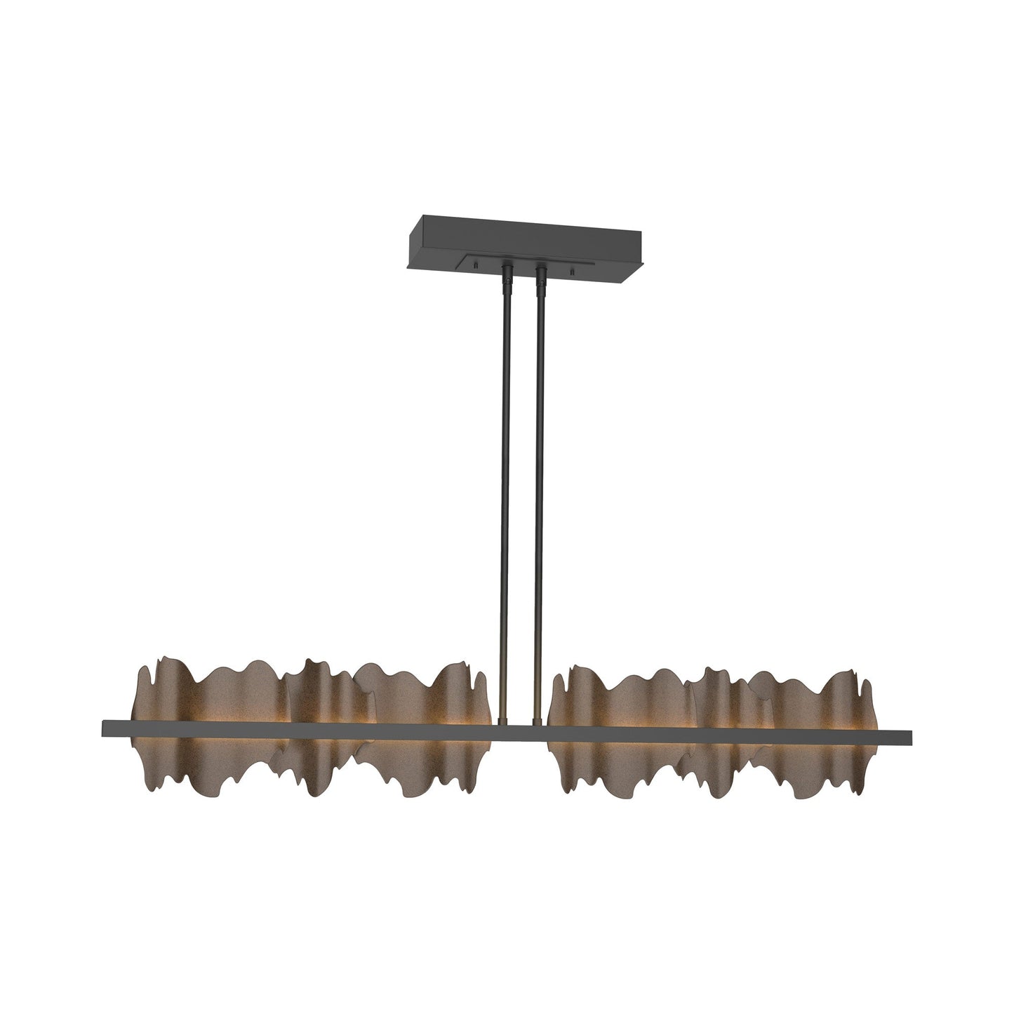 Hildene LED Pendant Light in Black/Bronze.