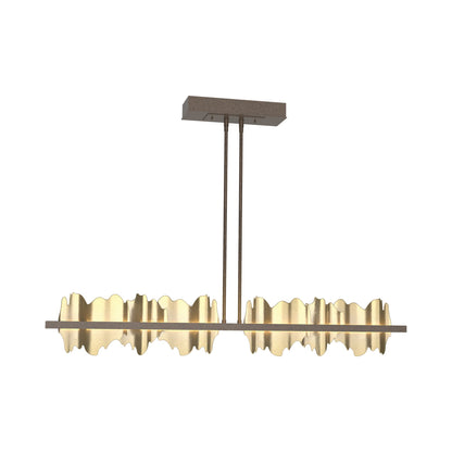 Hildene LED Pendant Light in Bronze/Modern Brass.