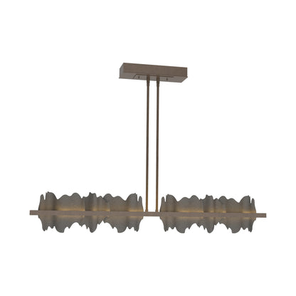 Hildene LED Pendant Light in Bronze/Natural Iron.