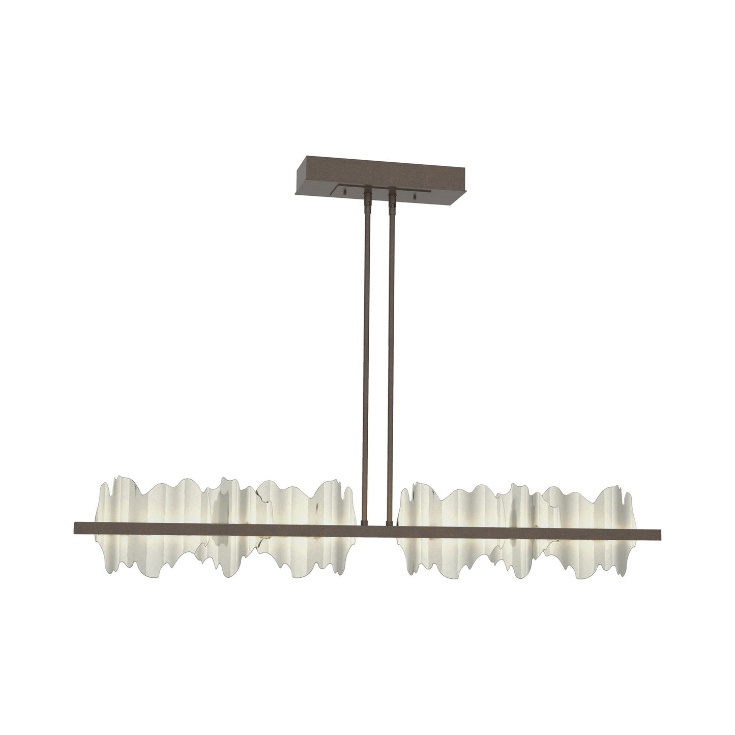 Hildene LED Pendant Light in Bronze/Sterling.