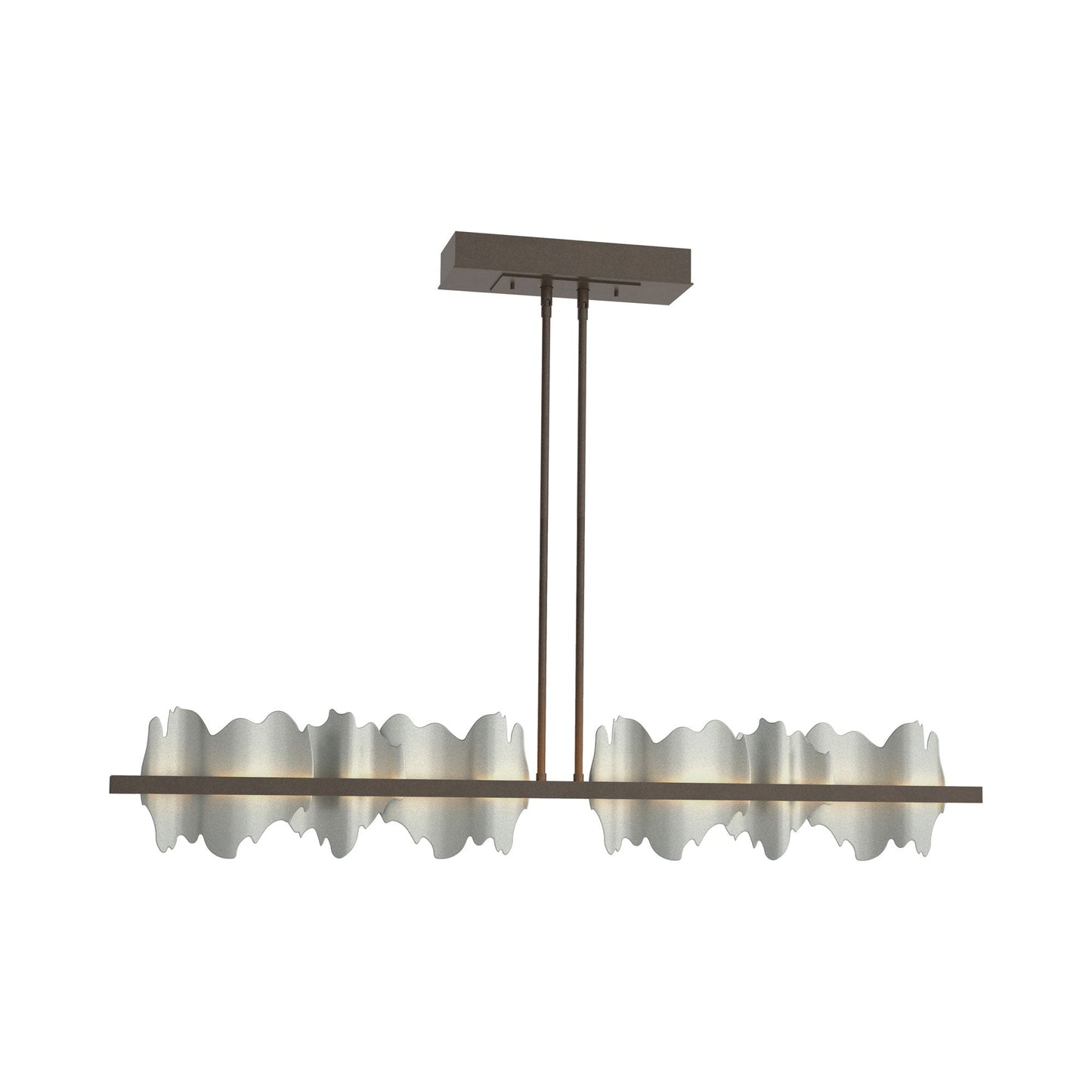 Hildene LED Pendant Light in Bronze/Vintage Platinum.