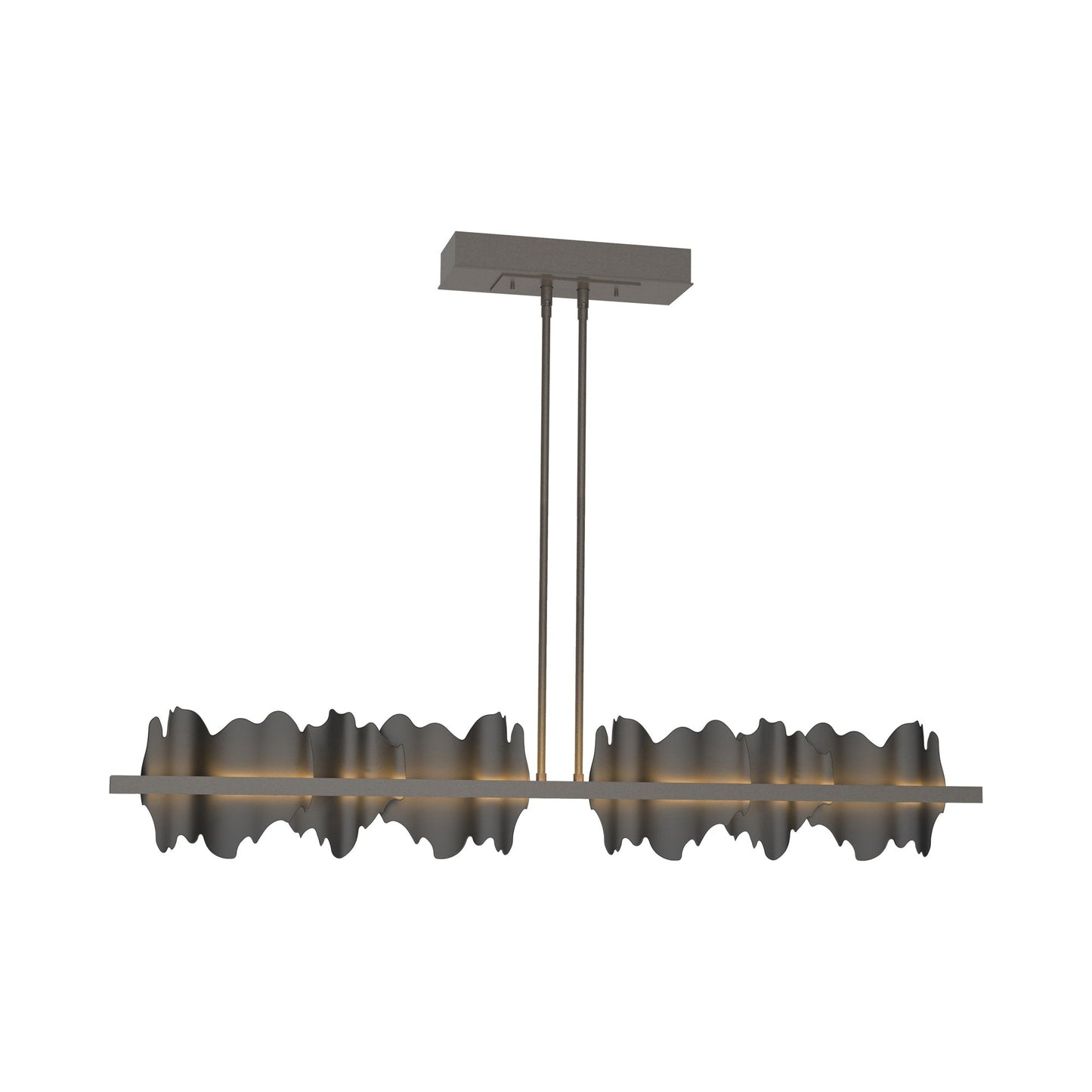 Hildene LED Pendant Light in Dark Smoke/Black.