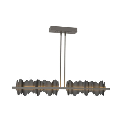 Hildene LED Pendant Light in Dark Smoke/Black.