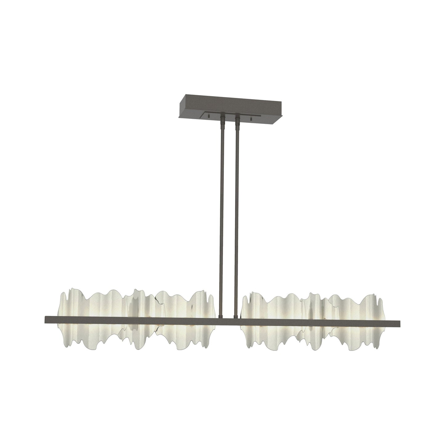Hildene LED Pendant Light in Dark Smoke/Sterling.