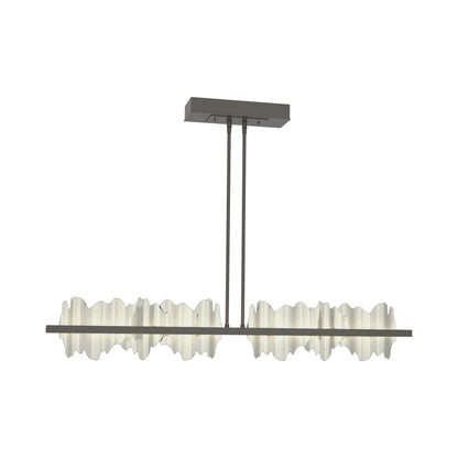 Hildene LED Pendant Light in Dark Smoke/Sterling.
