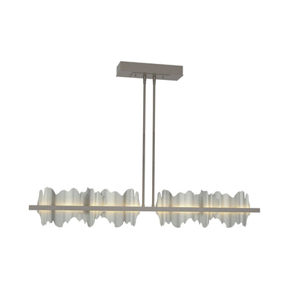 Hildene LED Pendant Light in Dark Smoke/Vintage Platinum.