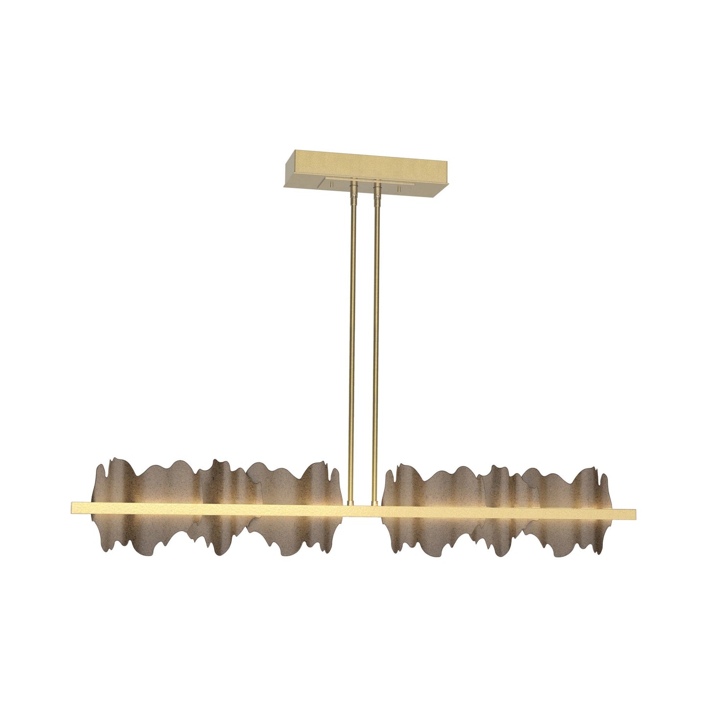 Hildene LED Pendant Light in Modern Brass/Bronze.