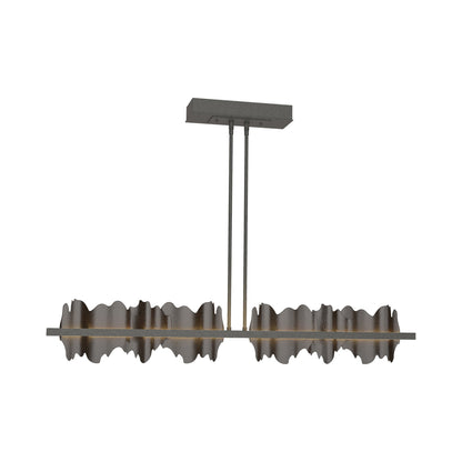 Hildene LED Pendant Light in Natural Iron/Oil Rubbed Bronze.