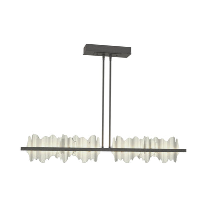 Hildene LED Pendant Light in Natural Iron/Sterling.
