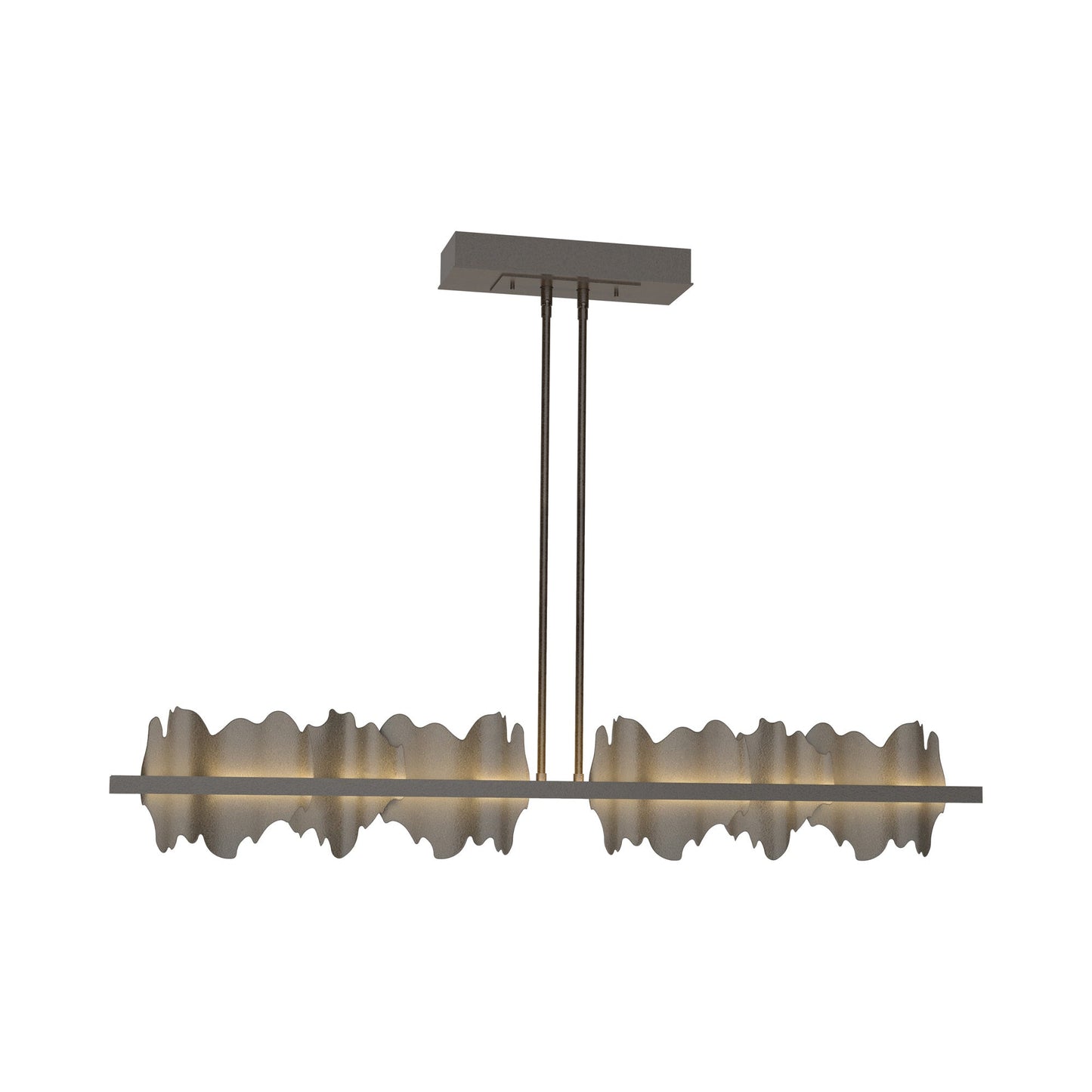 Hildene LED Pendant Light in Oil Rubbed Bronze/Dark Smoke.