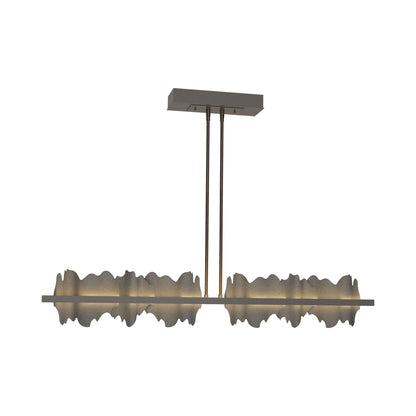 Hildene LED Pendant Light in Oil Rubbed Bronze/Natural Iron.